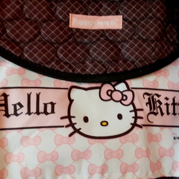 TupperWare Hello Kitty pink and brown big insulated shoulder tote diaper bag - Picture 2 of 9